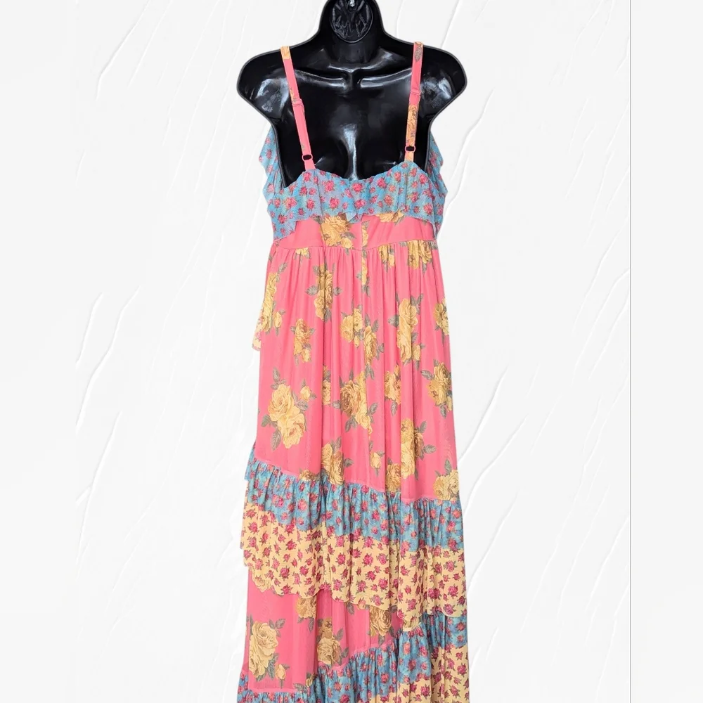 🆕 Betsy Johnson X Torrid Mesh Ruffle Maxi (Torrid 00) - Picture 8 of 14